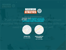 Tablet Screenshot of maximum-athletics.com
